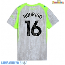 Camisa de time de futebol Manchester City Rodri Hernandez #16 Replicas 3º Equipamento Feminina 2025-26 Manga Curta